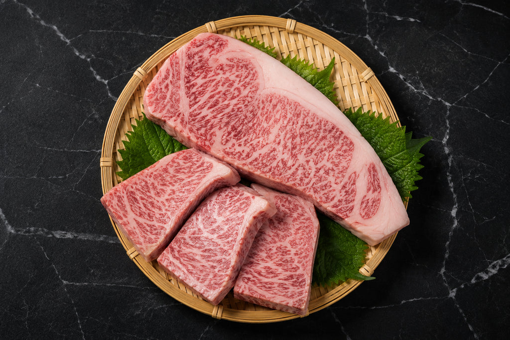 Kagoshima A5 Wagyu steak with rich marbling